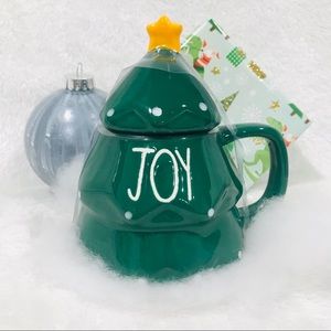 RARE BRAND NEW RAE DUNN XMAS TREE JOY MUG